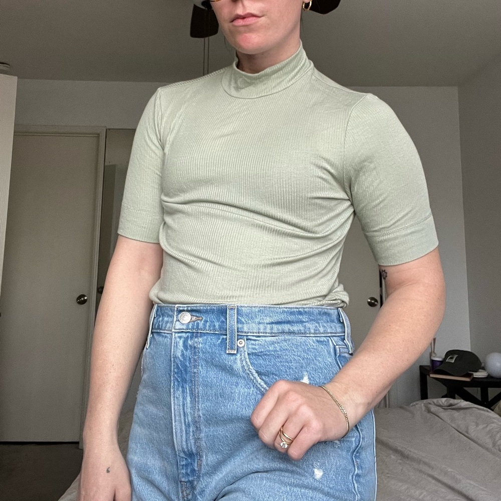 Everlane Mock Neck Top